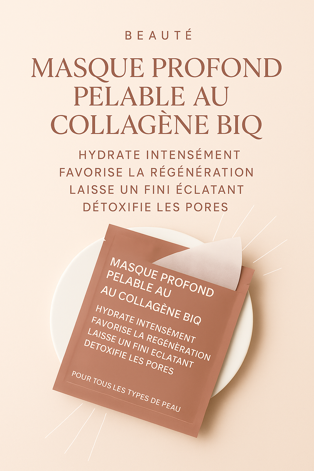 Masque BIO Hydratant au collagène✨